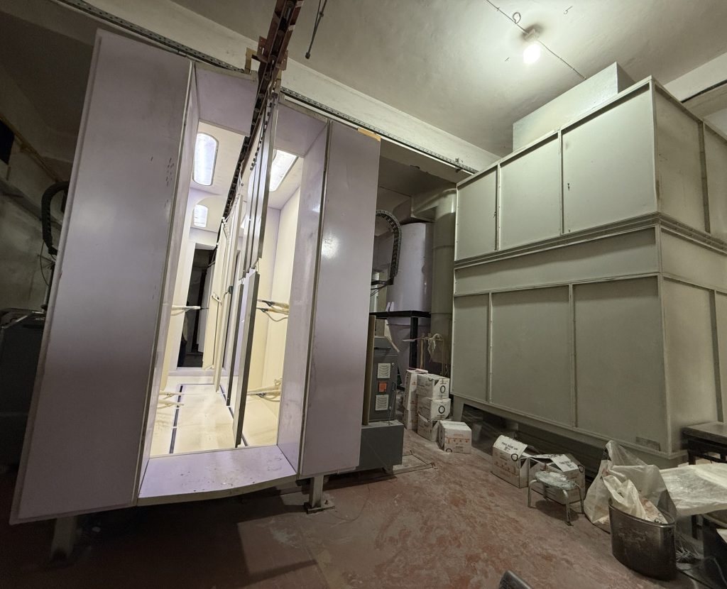 powder coating machine for sheet metal